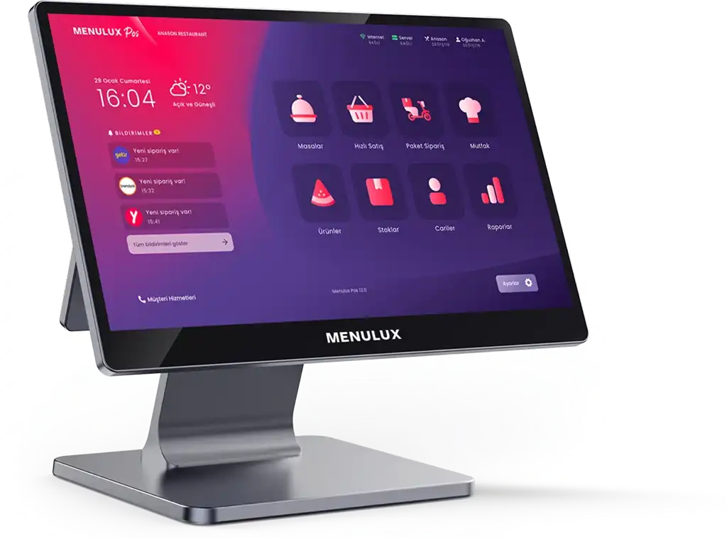 Menulux POS Sistemleri - Blog - Adisyon Programı & Otomasyonu