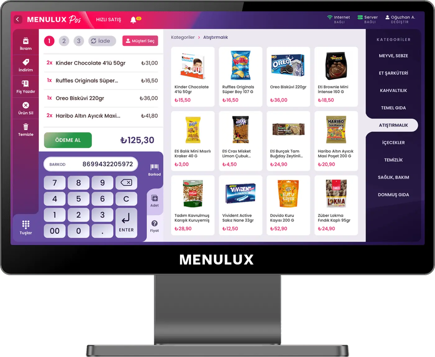 Menulux POS Systems - Automation Program - Easy Market Software