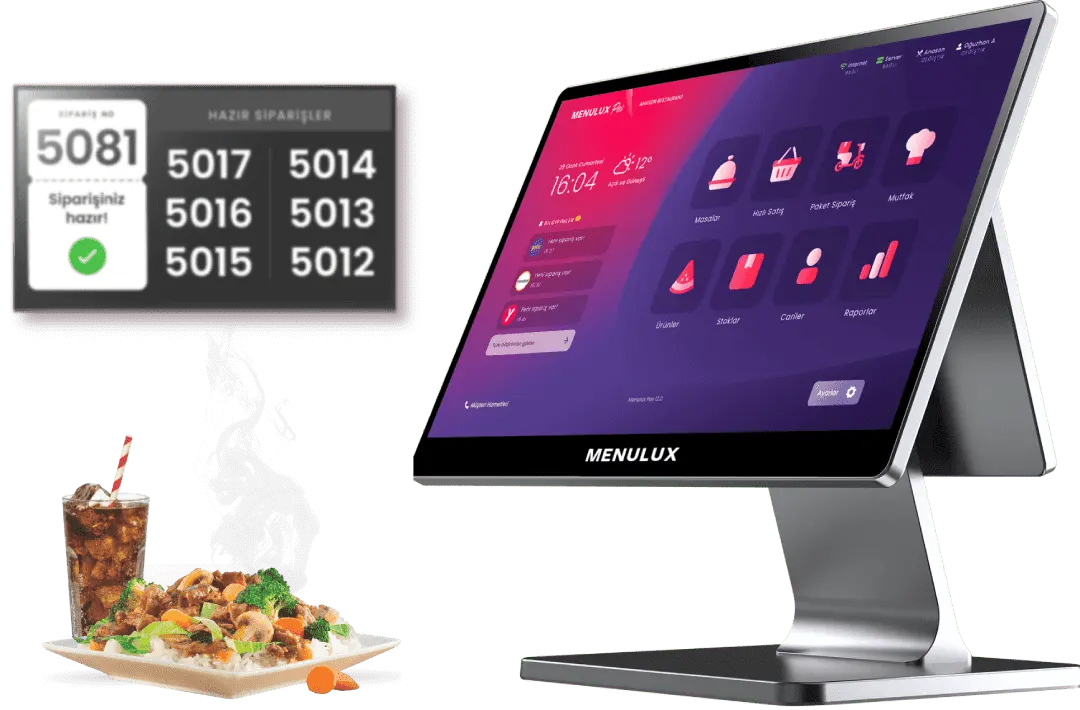 Menulux Restoran Pos Cihazları - Self-Servis POS Sistemi