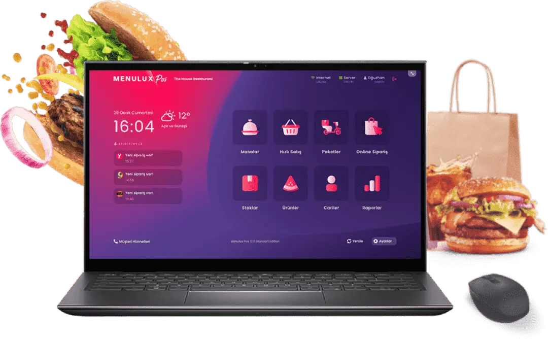 Menulux Restoran Tablet Menü, Dijital Menü Cihazlar
