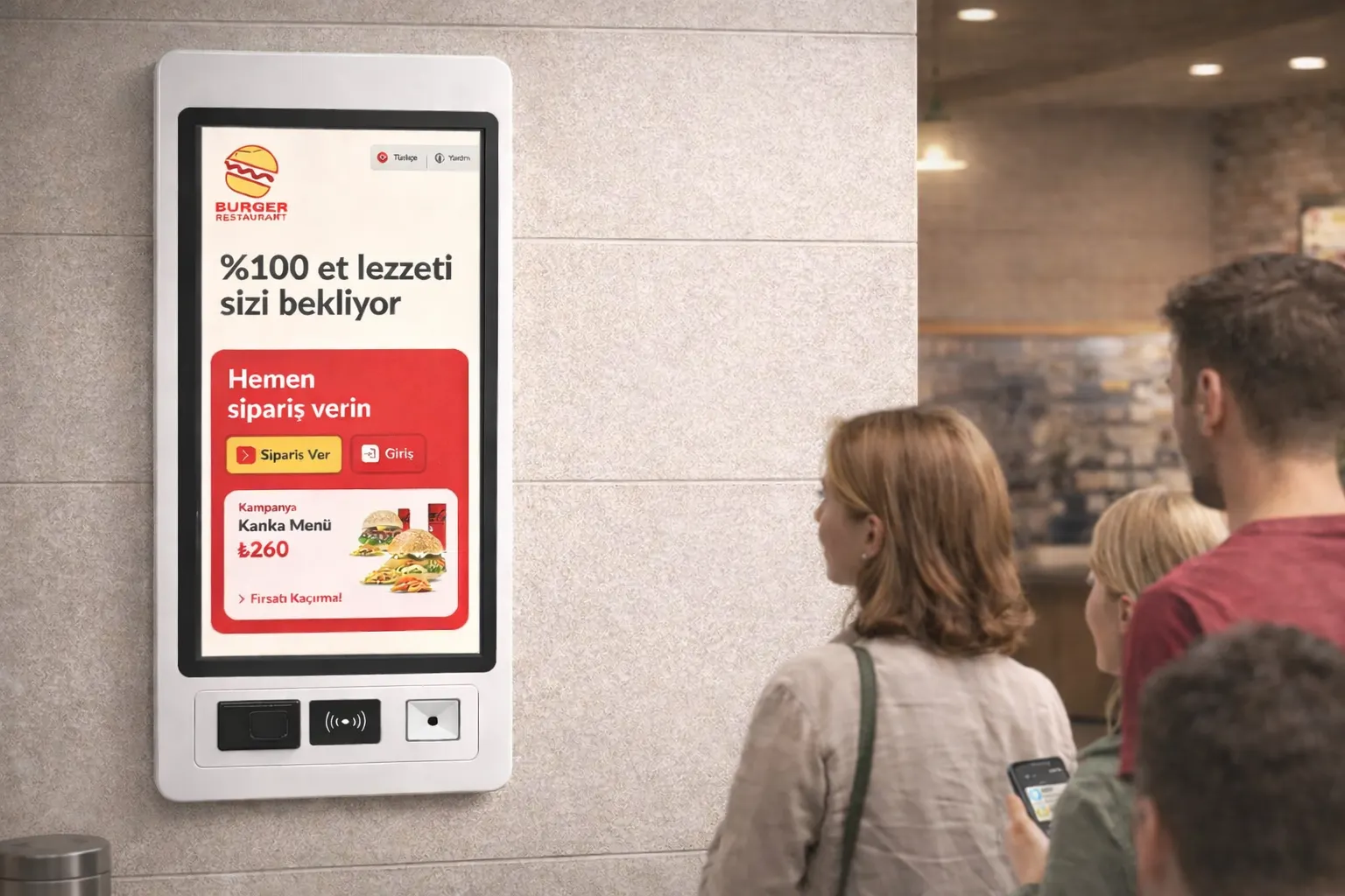 Self Order Kiosk nasıl çalışır