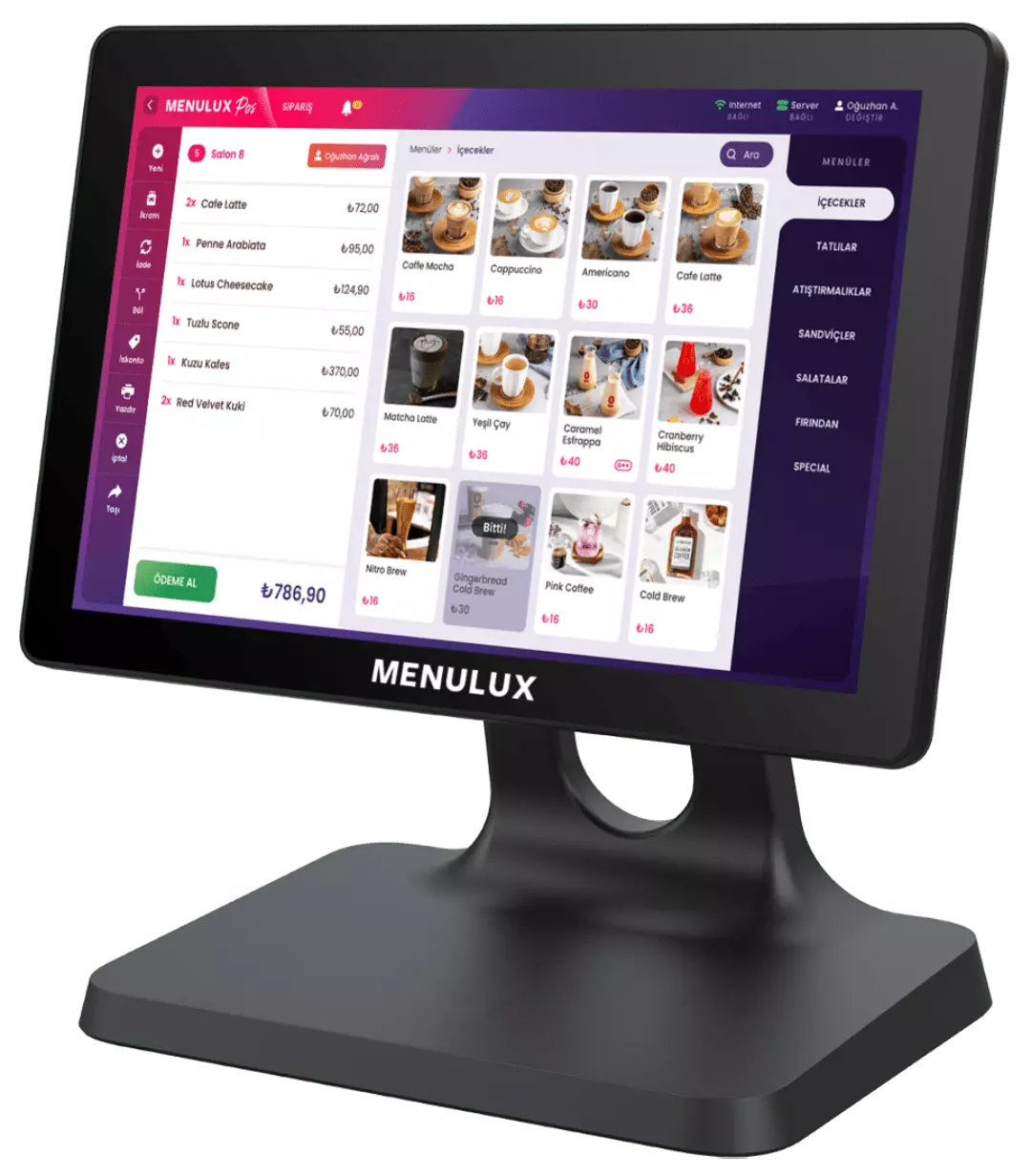 Menulux POS System - Order Screen