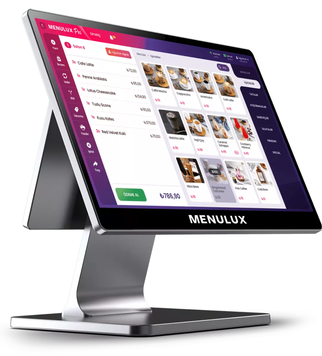Menulux POS Sistemi - Sipariş Ekranı