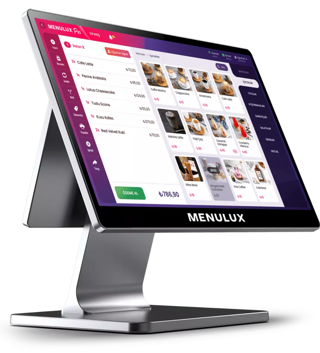 Menulux POS System - Order Screen