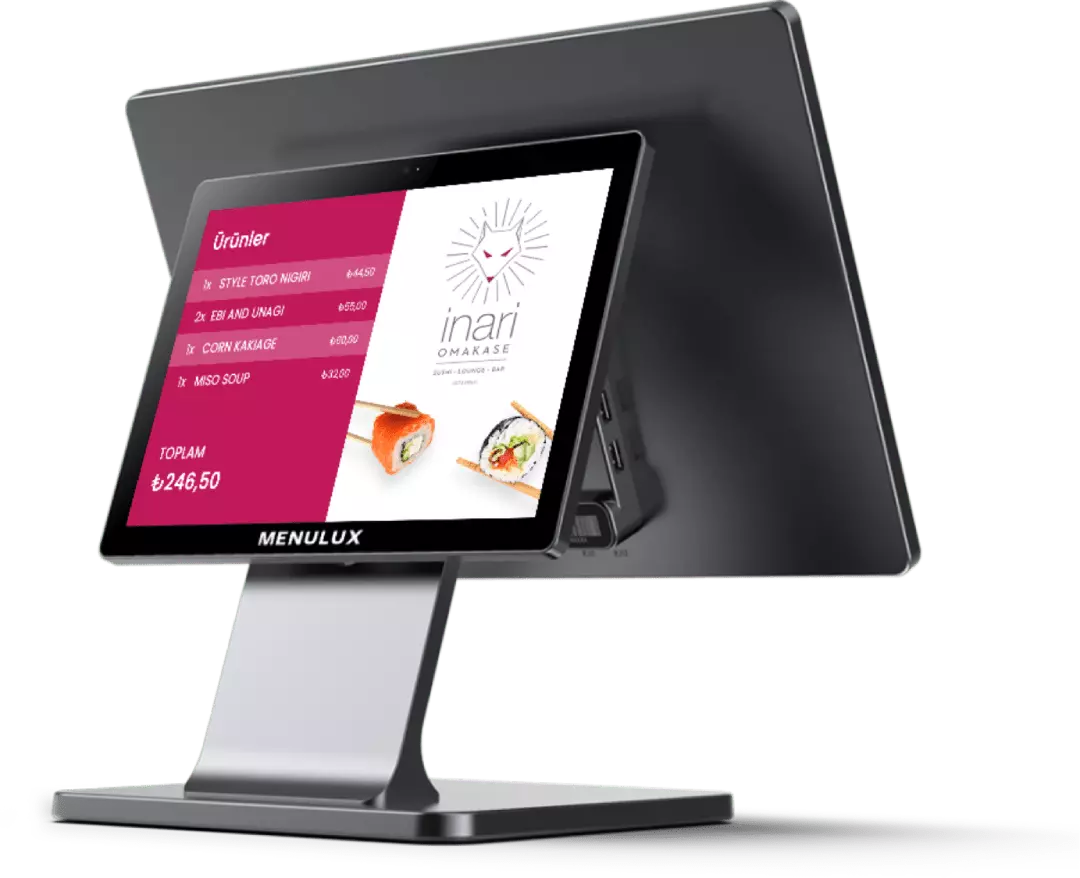 Menulux POS Sistemi - Müşteri ekranı