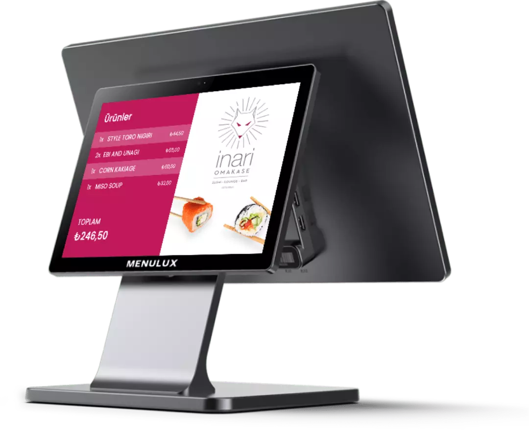 Menulux POS System - Customer screen