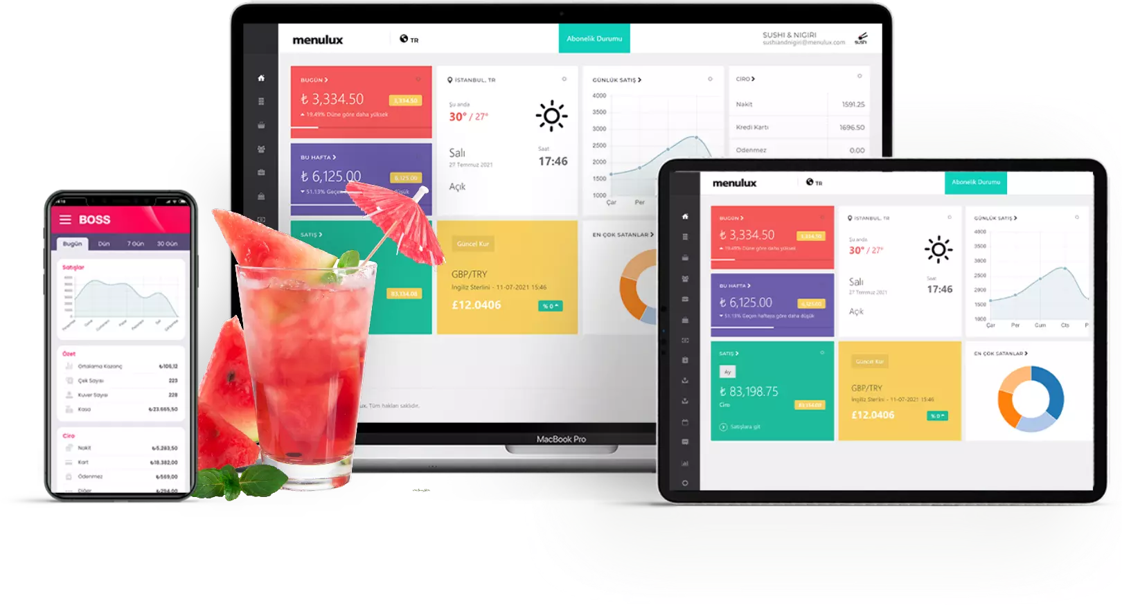 Menulux Restaurant POS Systems and Central Management