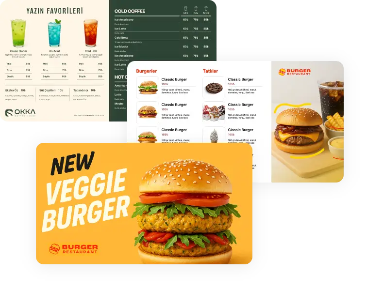 Menulux Digital Menuboard - Restaurant Digital Menu Display - Dynamic Menu Screens