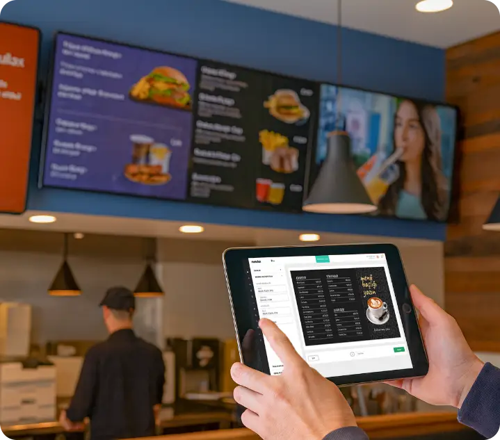 Menulux Digital Menuboard - Modern Restaurant Menu Boards - Interactive Menu Display System