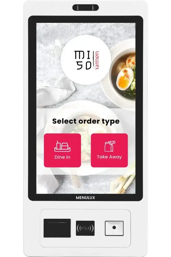 Menulux Self Order System - Kiosk Main Screen