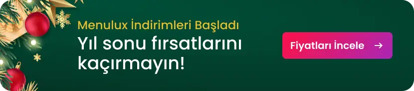 Menulux POS Sistemleri - Yılbaşına özel fiyatlar